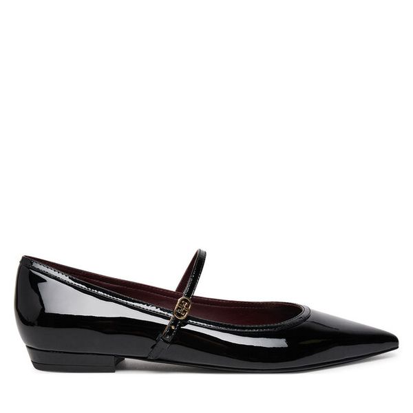 Baleriny Tory Burch. Czarne baleriny damskie Tory Burch, bez wzorów, bez obcasa. Za 899.99 zł.