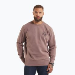 Bluza męska Pitbull Bite Me Crewneck Sweatshirt. Czerwone bluzy bez kaptura męskie PITBULL, m, z bawełny. Za 169.99 zł.