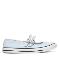 Baleriny Converse. Niebieskie baleriny damskie Converse, bez wzorów, bez obcasa. Za 209.99 zł.