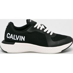 Calvin Klein Jeans - Buty. Czarne buty sportowe na co dzień męskie Calvin Klein Jeans, z jeansu, bez zapięcia. W wyprzedaży za 499.90 zł.