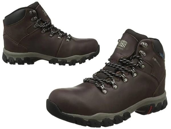 Buty trekkingowe męskie Karrimor Mendip 3 K894 Skóra. Brązowe buty trekkingowe męskie Karrimor, z nubiku, bez zapięcia, trekkingowe. Za 324.89 zł.
