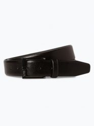 BOSS pasek skórzany Mężczyźni skóra czarny, 85. Czarne paski męskie Boss, bez wzorów, ze skóry, wizytowe. Za 349.95 zł.