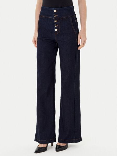 Rinascimento Jeansy CFC0124932003 Granatowy Wide Leg. Niebieskie jeansy damskie RINASCIMENTO. Za 309.99 zł.