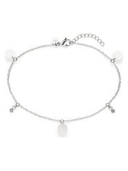 S.Oliver Bransoletka z elementami ozdobnymi na kostkę rozmiar: onesize. Szare bransoletki damskie S.Oliver, ze stali. Za 69.99 zł.