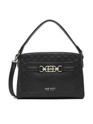 Nine West Torebka CEO-LUNA-III-H242046 Czarny. Czarne torebki klasyczne damskie Nine West, bez wzorów, z materiału, bez dodatków. Za 199.99 zł.