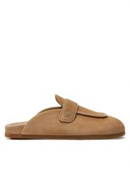 Max Mara Klapki Manly 2424526331600 Beżowy. Brązowe klapki damskie Max Mara, bez wzorów, ze skóry, bez obcasa. Za 1,539.00 zł.