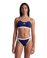 Strój kąpielowy damski dwuczęściowy kostium na basen Arena Icons. Niebieskie bikini damskie Arena, bez wzorów. Za 161.98 zł.