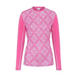 Damska koszulka z długim rękawem Kari Traa Iselin. Czerwone bluzki damskie Kari Traa, bez wzorów, sportowe, bez kołnierzyka, bez ramiączek. Za 428.50 zł.