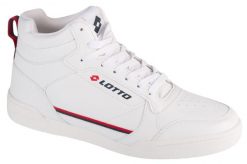Buty sportowe Sneakersy męskie, Nandu. Białe buty sportowe na co dzień męskie Lotto, z materiału, bez zapięcia, trekkingowe. Za 129.99 zł.