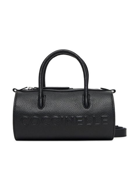 Coccinelle Torebka QBB Coccinellemyrtha Maxi Logo E1 QBB 18 04 01 Czarny. Czarne torebki klasyczne damskie Coccinelle, bez wzorów, ze skóry, bez dodatków. Za 749.99 zł.