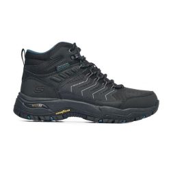 Buty trekkingowe męskie SKECHERS ARCH FIT DAWSON skóra. Czarne buty trekkingowe męskie Skechers, ze skóry, bez zapięcia. Za 415.00 zł.