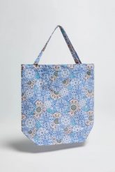 Bawełniana torba błękitna. Niebieskie shopper bag damskie MOODO, bez wzorów, z bawełny, bez dodatków. Za 29.99 zł.