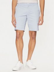 Calvin Klein Szorty materiałowe Modern Twill K10K114063 Niebieski Slim Fit. Niebieskie szorty męskie CALVIN KLEIN, bez wzorów, z bawełny. Za 199.99 zł.