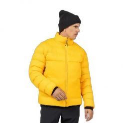 Kurtka puchowa Rossignol Aretu. Żółte kurtki męskie Rossignol, m, bez wzorów, z puchu, bez kaptura. Za 1,051.50 zł.