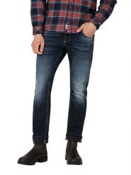 Timezone Dżinsy "Scott" - Slim fit - w kolorze granatowym rozmiar: W38/L34. Niebieskie jeansy męskie Timezone. Za 171.28 zł.