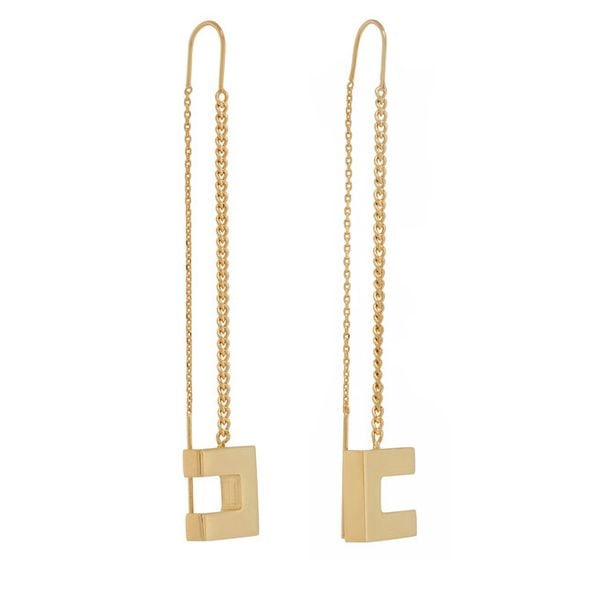 Kolczyki Elisabetta Franchi. Żółte kolczyki damskie Elisabetta Franchi, złote. Za 539.99 zł.