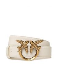 Pinko Pasek Damski Love Berry H3 Belt PE 23 PLT01 100125 A0F1 Biały. Białe paski damskie Pinko, bez wzorów, ze skóry. Za 289.99 zł.