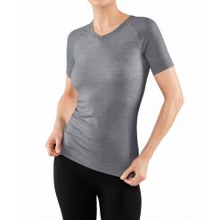 Koszulka damska Falke Wool-Tech Light. Szare t-shirty damskie Falke, xs, bez wzorów, z elastanu, bez kołnierzyka. Za 390.90 zł.