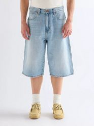 MESKIE SZORTY WRANGLER JORT SHORTS DAWN 112377848. Szorty męskie Wrangler, z jeansu, bez kołnierzyka. Za 159.99 zł.