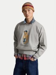 Polo Ralph Lauren Bluza 710B27080001 Szary Vintage Fit. Szare bluzy bez kaptura męskie Polo Ralph Lauren, m, z bawełny. Za 1,103.99 zł.
