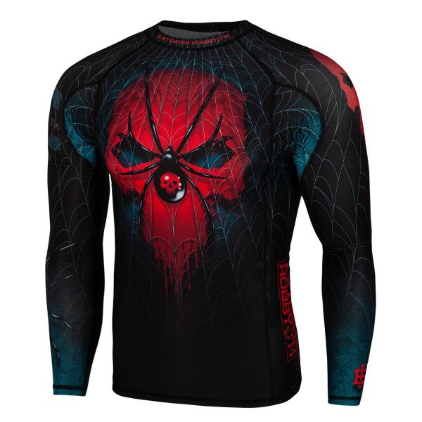 Koszulka sportowa męska Rashguard do MMA EXTREME HOBBY WIDOW. Czarne bielizna termoaktywna męska EXTREME HOBBY, m, bez wzorów, z bawełny. Za 209.00 zł.