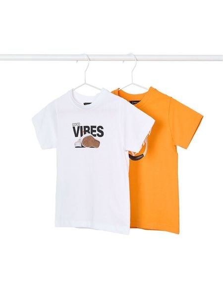 Mayoral Komplet t-shirtów 3040 Kolorowy Regular Fit. T-shirty chłopięce Mayoral, bez wzorów, z bawełny, bez ramiączek. Za 59.99 zł.