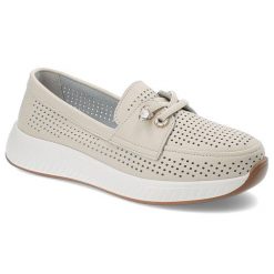 Beżowe Półbuty Artiker Eleganckie Wsuwane Obuwie Damskie. Brązowe półbuty damskie Artiker, bez wzorów, z bawełny, eleganckie, bez obcasa. Za 159.00 zł.