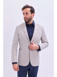 Marks & Spencer Marynarka w kolorze jasnoszarym rozmiar: 46. Szare marynarki męskie Marks & Spencer, bez wzorów. Za 138.38 zł.