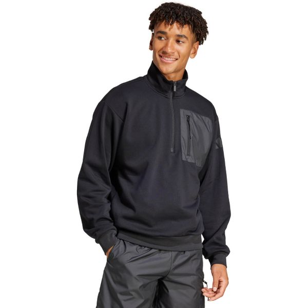Bluza męska adidas City Escape Fleece Half-Zip GD. Czarne bluzy bez kaptura męskie Adidas, m, z bawełny. Za 189.99 zł.