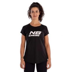 Koszulka damska Enebe Zircon. Czarne topy sportowe damskie ENEBE, xs, bez wzorów, z materiału, bez ramiączek. Za 145.99 zł.