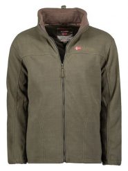 Geographical Norway Kurtka polarowa "Tamazonie" w kolorze khaki rozmiar: L. Brązowe kurtki męskie Geographical Norway, l, bez wzorów, z polaru, bez kaptura. Za 105.63 zł.