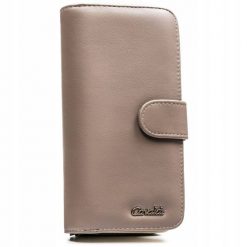 Portfel damski 4U Cavaldi N113-APU-BL beżowy. Brązowe portfele damskie 4U Cavaldi, bez wzorów, ze skóry ekologicznej. Za 31.99 zł.