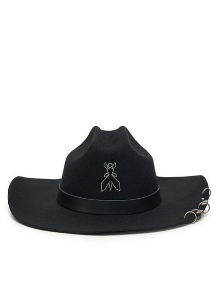 Patrizia Pepe Kapelusz 8F0077/A919 K103 Czarny. Czarne kapelusze damskie Patrizia Pepe, bez wzorów, z wełny. Za 679.99 zł.