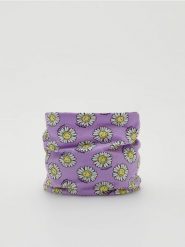 Komin SmileyWorld® - lawendowy. Fioletowe szaliki dziecięce Reserved, z bawełny, bez ramiączek. W wyprzedaży za 22.99 zł.