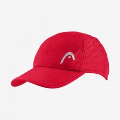 Czapka tenisowa Head Pro Player Cap czerwona. Czerwone czapki męskie HEAD, bez wzorów, z materiału. Za 93.50 zł.