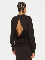 Patrizia Pepe Bluza 8M1618/J219-K103 Czarny Regular Fit. Czarne bluzy bez kaptura damskie Patrizia Pepe, m, z syntetyku. Za 999.99 zł.