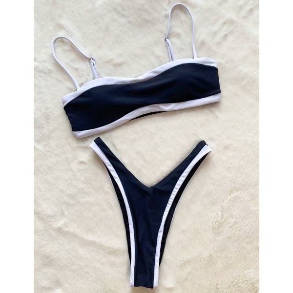 Dwuczęściowy strój kąpielowy z odważnym wycięciem Fransien. Białe bikini damskie Intica, bez wzorów. Za 159.00 zł.