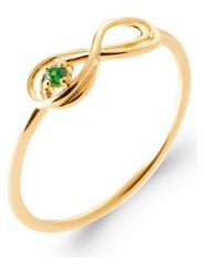 L'Atélier Précieux Pozłacany pierścionek z cyrkonią rozmiar: 56. Żółte pierścionki damskie L'Atélier Précieux, z cyrkonią, pozłacane. Za 113.99 zł.