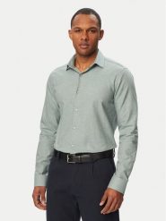 Calvin Klein Koszula LV019EU148 Zielony jasny Slim Fit. Zielone koszule męskie CALVIN KLEIN, m, bez wzorów, z bawełny, bez kołnierzyka, bez ramiączek. Za 369.99 zł.