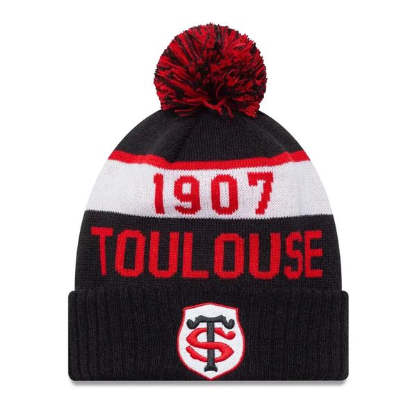 Czapka Stade Toulousain 2025/26. Czarne czapki męskie New Era, bez wzorów, z materiału, eleganckie. Za 147.00 zł.
