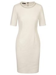 APART Sukienka w kolorze białym rozmiar: 38. Białe sukienki damskie Apart, na co dzień, bez wzorów, bez kołnierzyka, bez ramiączek, mini, proste. Za 161.73 zł.