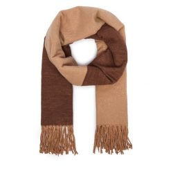 Szalik Guess. Brązowe szaliki i kominy damskie Guess, z aplikacjami. Za 194.99 zł.