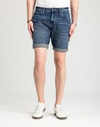 Męskie Krótkie Spodenki Tom Tailor TTJosh Regular Slim Jeans Short 1044973. Białe szorty męskie Tom Tailor, z bawełny, bez kołnierzyka. Za 139.99 zł.