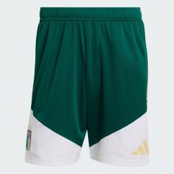 Spodenki treningowe Włochy 26 Tiro. Zielone szorty sportowe męskie Adidas, xl, z materiału, do piłki nożnej. Za 199.00 zł.