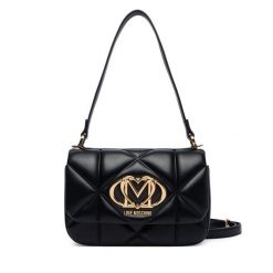Torebka LOVE MOSCHINO. Czarne torebki klasyczne damskie Love Moschino, bez wzorów, bez dodatków. Za 1,009.00 zł.