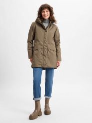 Didriksons Parka -CAJSA WNS PARKA 6 Kobiety Sztuczne włókno brązowy, 38. Brązowe parki damskie Didriksons, bez wzorów, z włókna. Za 849.95 zł.