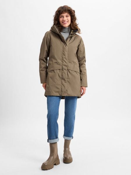 Didriksons Parka -CAJSA WNS PARKA 6 Kobiety Sztuczne włókno brązowy, 38. Brązowe parki damskie Didriksons, bez wzorów, z włókna. Za 849.95 zł.