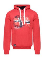 Geographical Norway Bluza "Gdrap" w kolorze czerwonym rozmiar: 3XL. Czerwone bluzy z kapturem męskie Geographical Norway, xl. Za 114.17 zł.