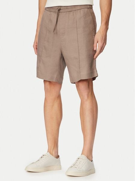 HUGO Szorty materiałowe Cino 262FW 50562792 Brązowy jasny Straight Fit. Brązowe szorty męskie Hugo, z lyocellu, bez kołnierzyka. Za 265.99 zł.