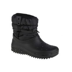 Śniegowce Dla Dorosłych Crocs Classic Neo Puff Luxe Boot W. Czarne śniegowce damskie Crocs, z materiału. Za 269.99 zł.
